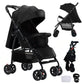 Reenborn 3-in-1 Pushchair, Buggy with Two Reversible Sliding Modes, Pushchair with Frame Aluminium Alloy, Baby Pram, 3-in-1 Complete Set with One-Click Folding Design