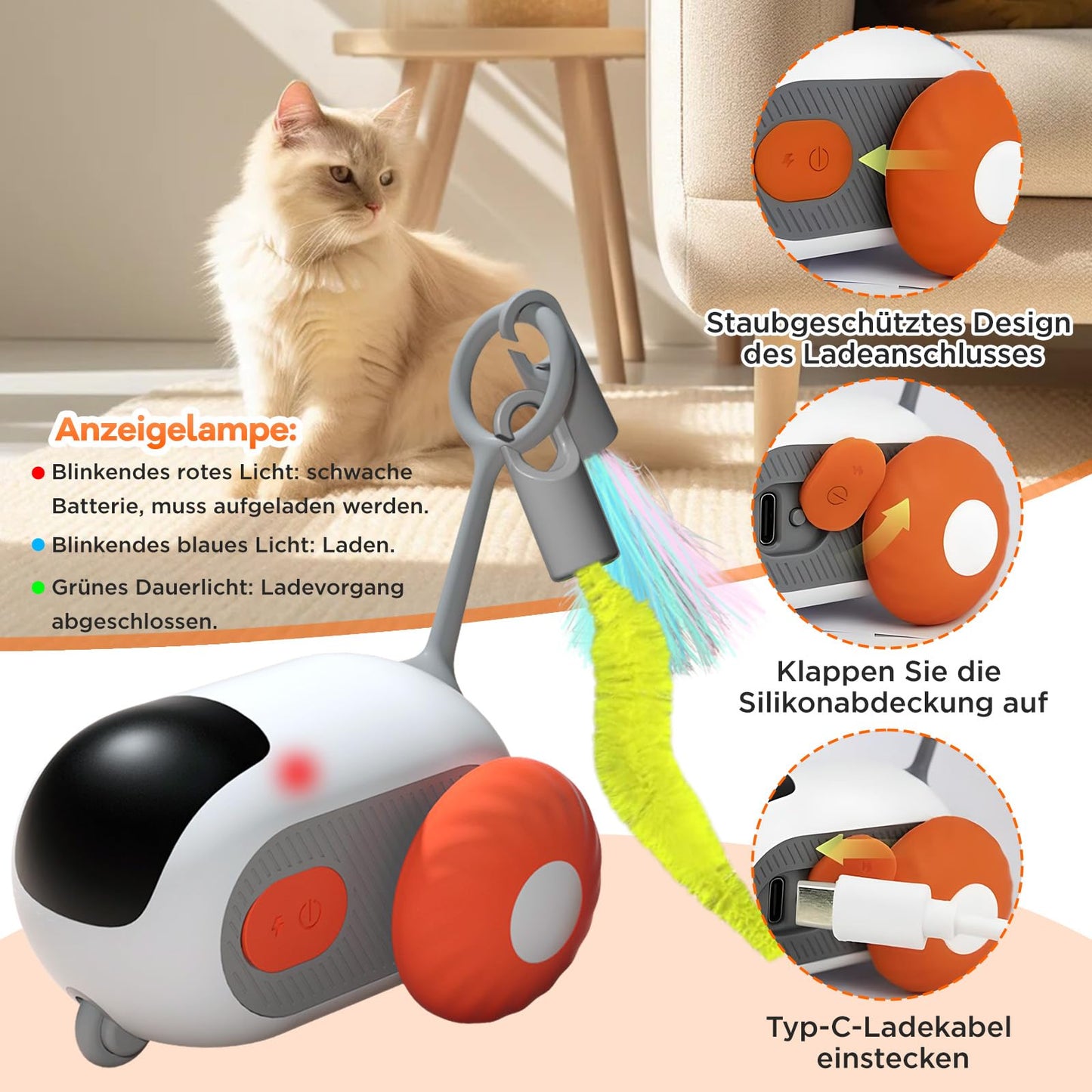 Cat Toy Intelligent Remote Controlled Electric Interactive