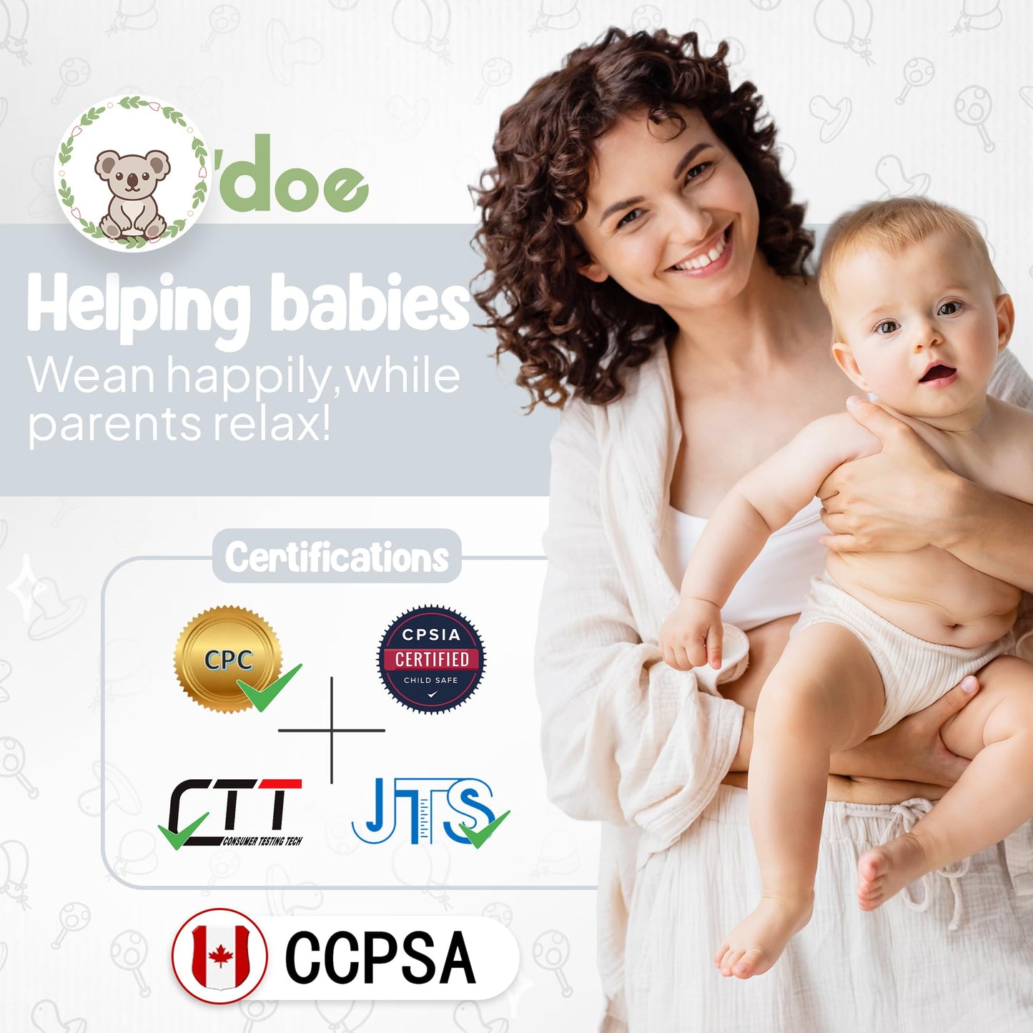 Baby Geschirr Set 11 Pieces Baby LED Weaning Accessories for Toddlers, Baby Feeding Set