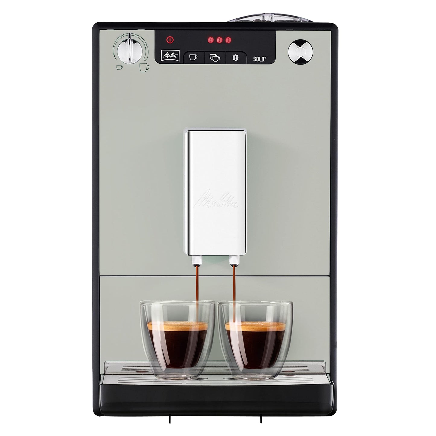 Melitta kaffeemaschine Caffeo Solo E950 slim fully automatic coffee machine with pre-brewing function 15 bar LED display height-adjustable coffee Christmas gift