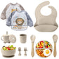 Baby Geschirr set, Crockery Set, Set of 12 Children's Tableware, Baby Spoon, Drinking Cup