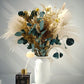 Dried Pampas Grass 60 Pieces Natural Dried Flowers Decoration, Bouquet Reed Flower Decoration for Living Room Bedroom