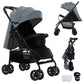 Reenborn 3-in-1 Pushchair, Buggy with Two Reversible Sliding Modes, Pushchair with Frame Aluminium Alloy, Baby Pram, 3-in-1 Complete Set with One-Click Folding Design