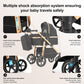 3-in-1 Pram Set with Seat, Baby Bed is Foldable, Adjustable Reclining Position,up to 15 kg, 0-3 Years