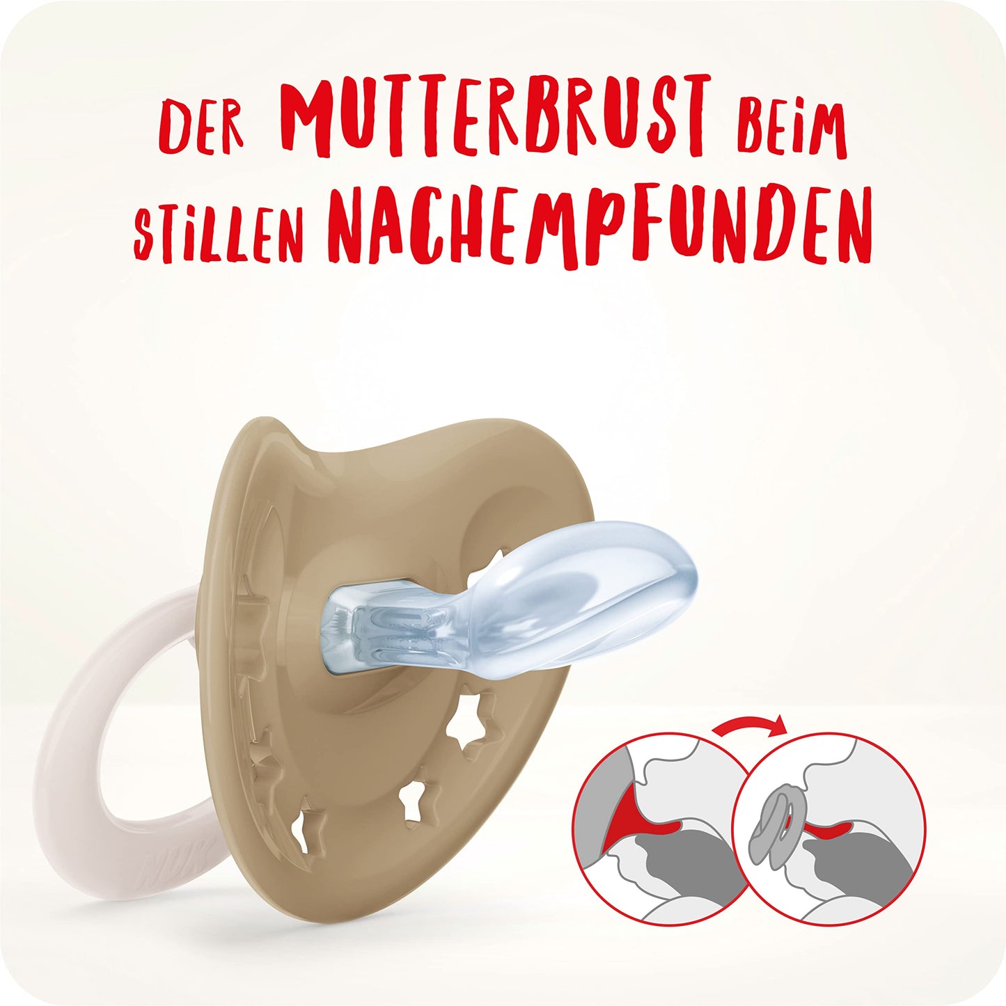 NUK Signature Day & Night Babyschnuller | 0-6 Monate | Leuchtet im Dunkeln | Sterne | 4 Stück