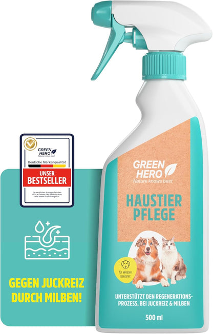 Green Hero Pet Grooming for Dogs and Cats Skin Care for Itching