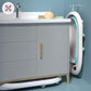Moby-System Foldable Baby Bathtub with Insert, LCD Thermometer & Frame - Secure Hold from Birth, Ergonomic
