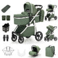 3-in-1 Pram Set with Seat, Baby Bed is Foldable, Adjustable Reclining Position,up to 15 kg, 0-3 Years