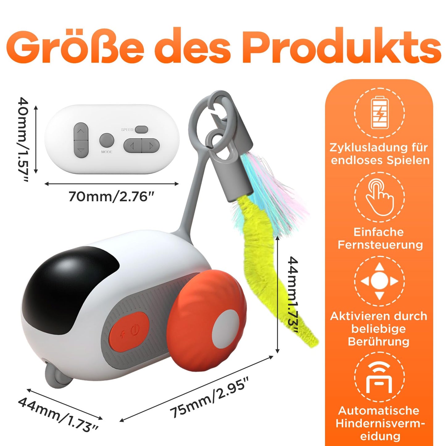 Cat Toy Intelligent Remote Controlled Electric Interactive