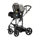 Reenborn 3-in-1 Pushchair, Buggy with Two Reversible Sliding Modes, Pushchair with Frame Aluminium Alloy, Baby Pram, 3-in-1 Complete Set with One-Click Folding Design