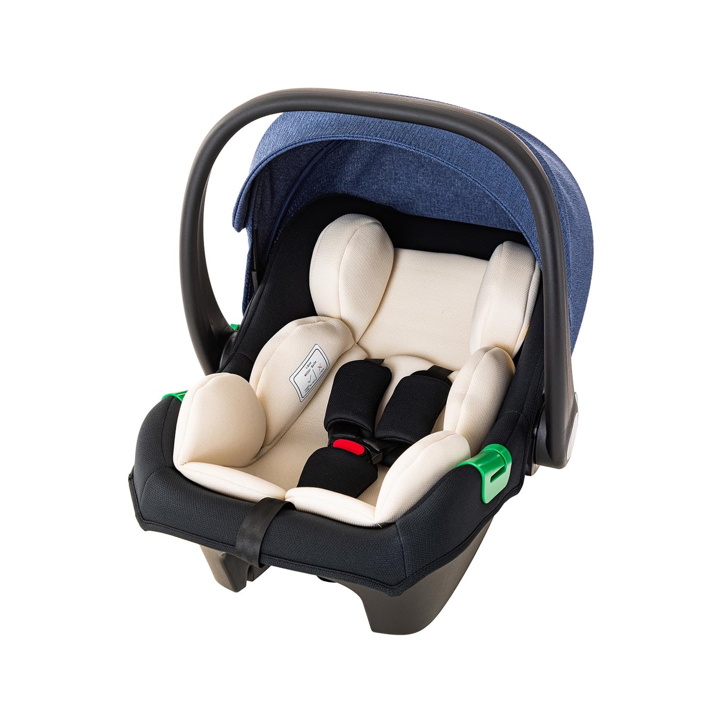 Shineey 3-in-1 Pushchair, Buggy, Foldable Pushchair Set, Combination Pushchair 3-in-1 with Large Comfortable Baby Carrycot Frame, Aluminium Alloy