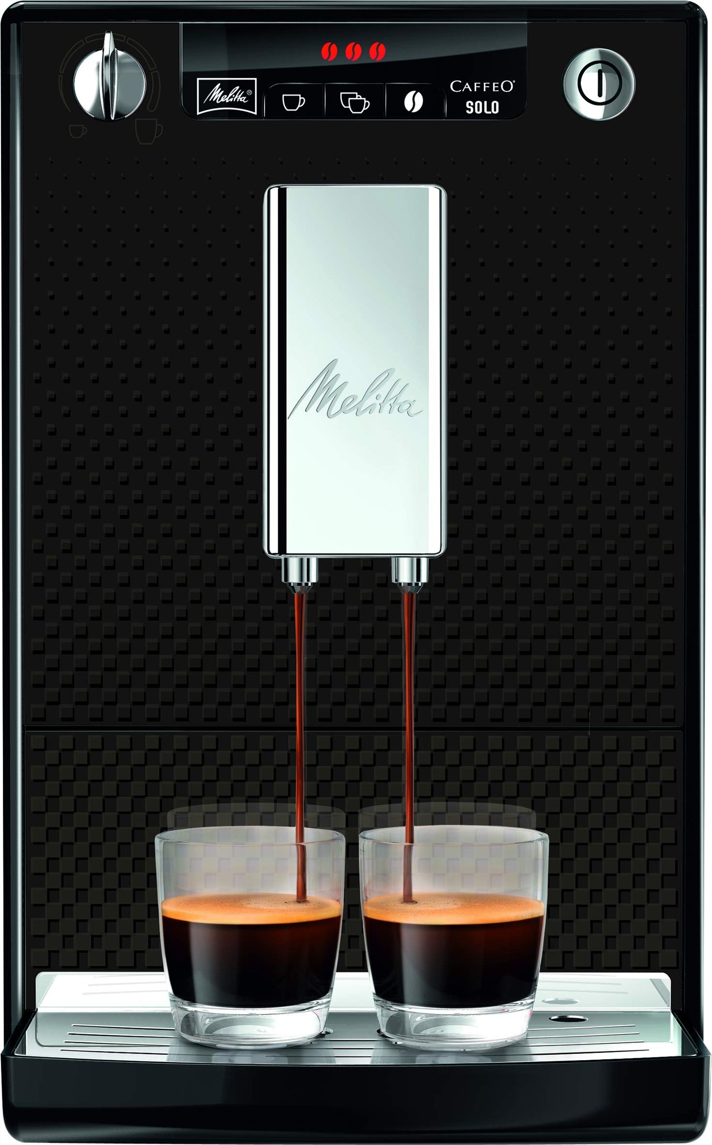 Melitta kaffeemaschine Caffeo Solo E950 slim fully automatic coffee machine with pre-brewing function 15 bar LED display height-adjustable coffee Christmas gift