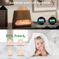 2-in-1 Aroma Diffuser & Salt Range Pakistan Light, Flame Effect for Essential Oils, Humidifier with 3 Brightness, 150 ml