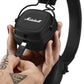 Marshall Major V Bluetooth Headphones, 100 Hours Playtime - Black