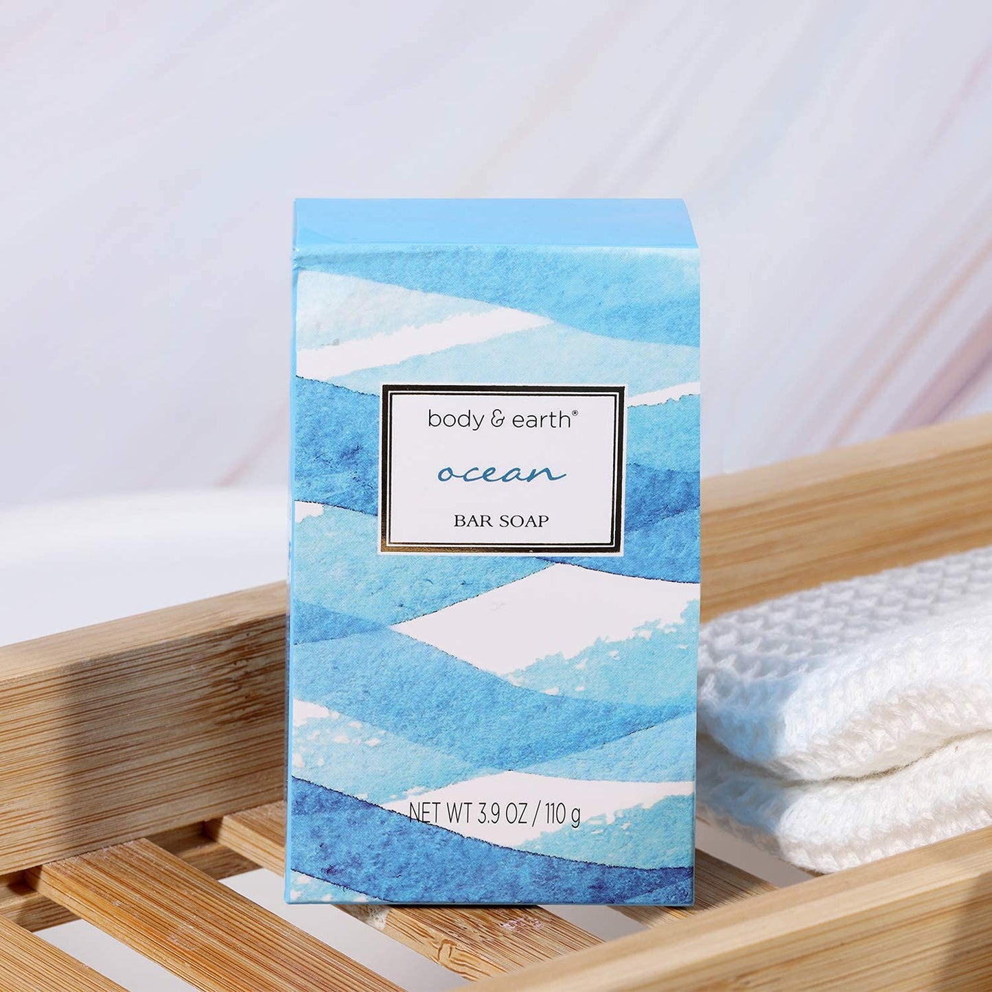 Body & Earth 8-Piece Spa Gift Set for Women, Cherry Blossom and Jasmine Fragrance, Bubble Bath, Shower Gel, Bath Salt, Body Lotion