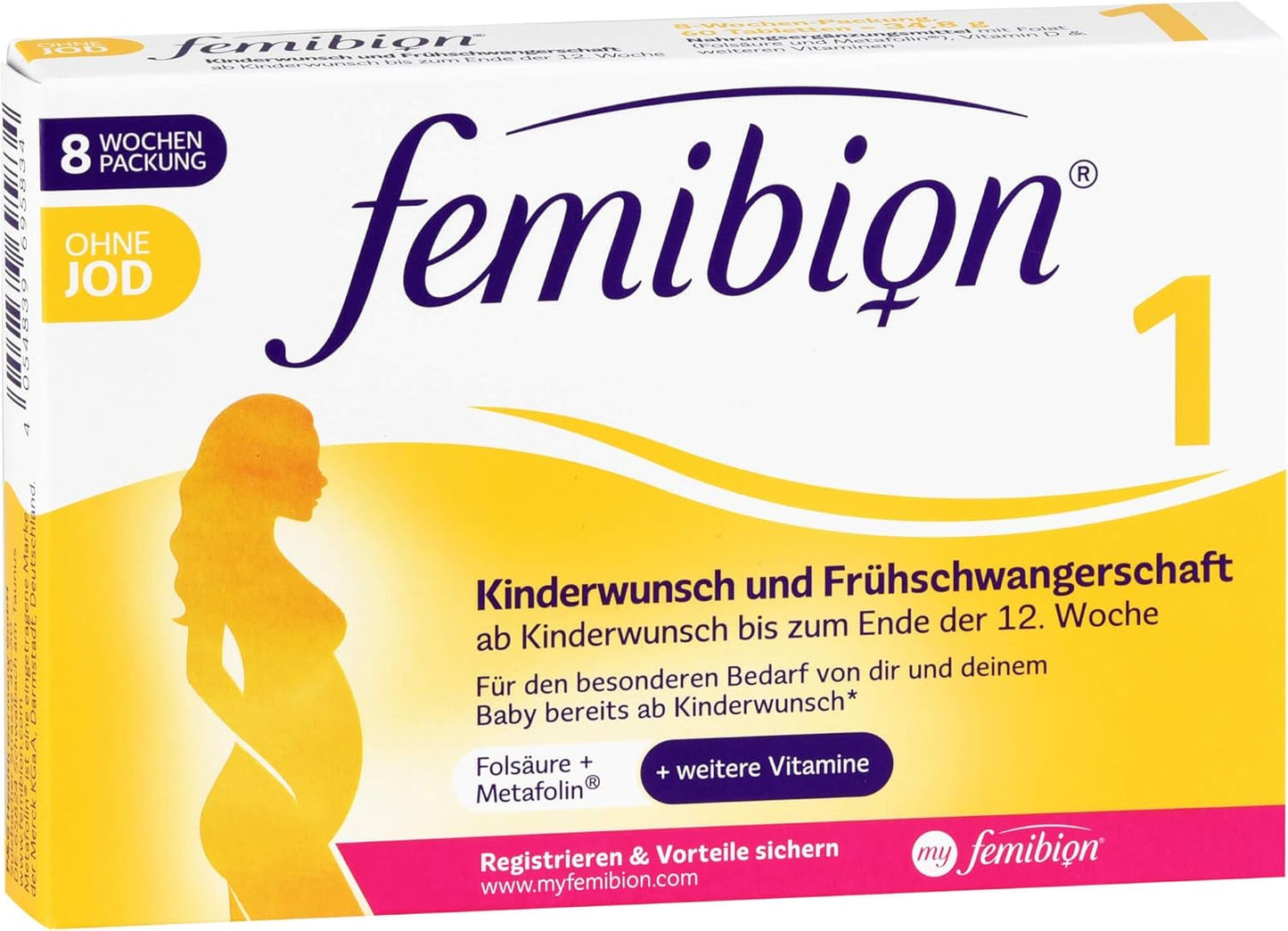Femibion 1 Pregnancy + Early Pregnant Without Iodine