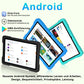2025 Latest Tablet 10 Inch Android with 5G WiFi 6.20 GB RAM + 128 GB ROM (TF 1TB), Octa-Core, Widevine L1, Educational IWawa App, 6000 mAh, Bluetooth 5.0