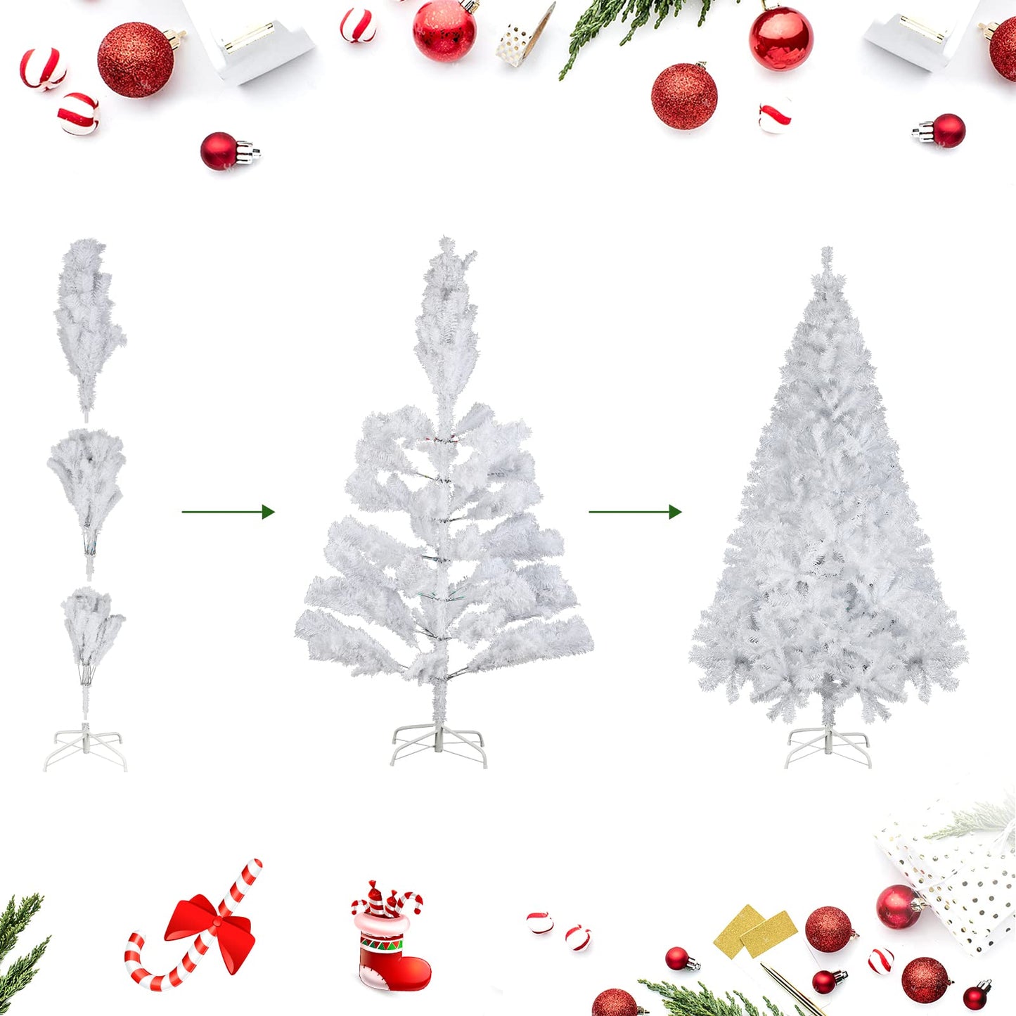 SALCAR Artificial Christmas tree, 60 cm - 270 cm