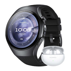 HUAWEI Watch 5 Smartwatch Men Women, Health Glance, 5ATM Waterproof, GPS, SpO2 at Fingertip, Compatible with Android™ & iOS, Sapphire Glass, 42 mm, White