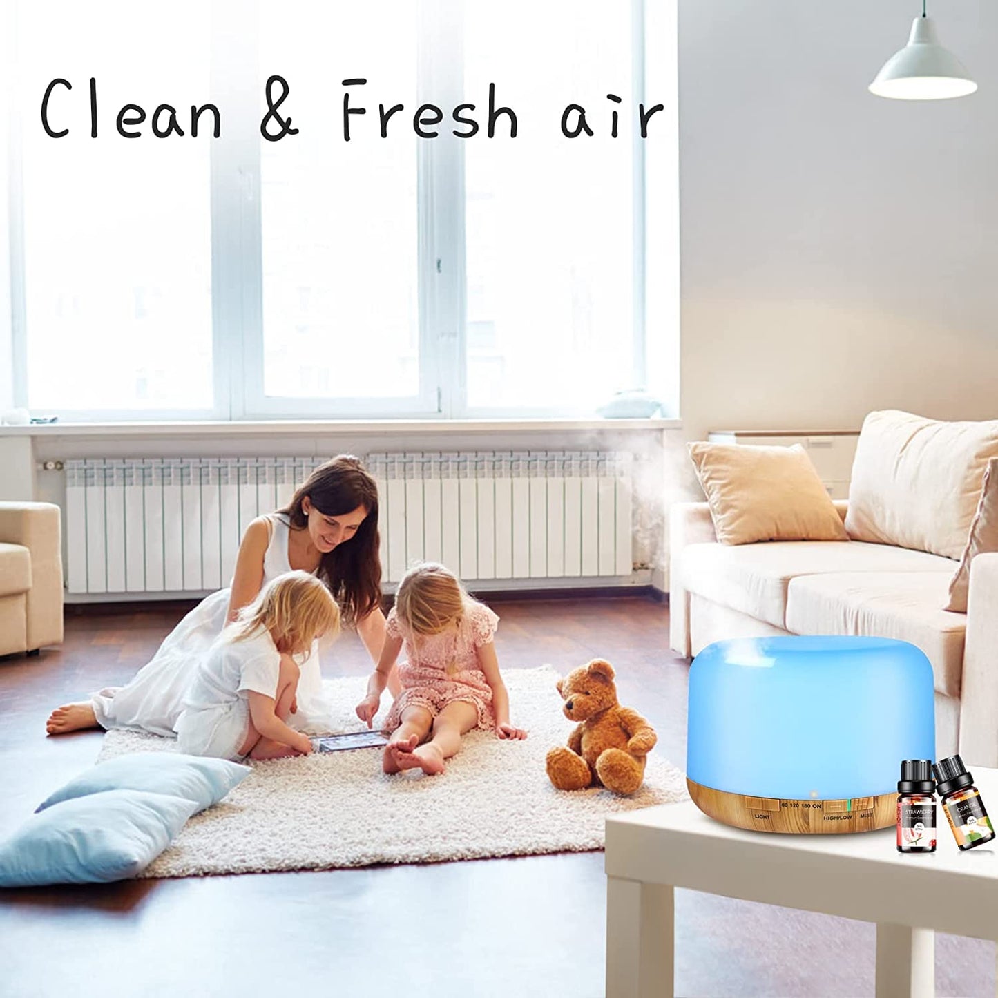 AESHORY 14 x 5 ml Hotel Essential Oils Set, Aroma Diffuser Oil Fragrance for Humidifier, Fresh Air