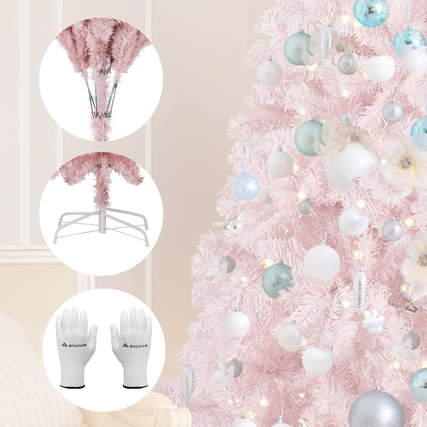 SALCAR Artificial Christmas tree, 60 cm - 270 cm