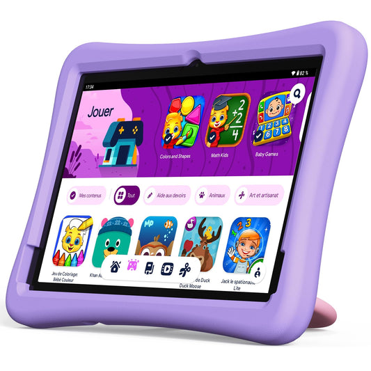 Kinder Children's Tablet 10 Inch with Android 14 Octa Core, 4GB RAM + 64GB ROM (1TB TF) with Child Lock App, 6000mAh, Wi-Fi