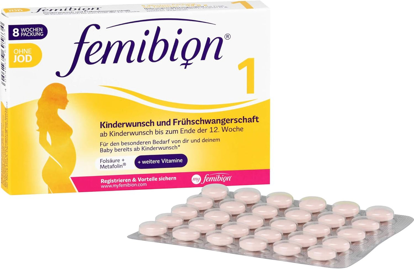 Femibion 1 Pregnancy + Early Pregnant Without Iodine
