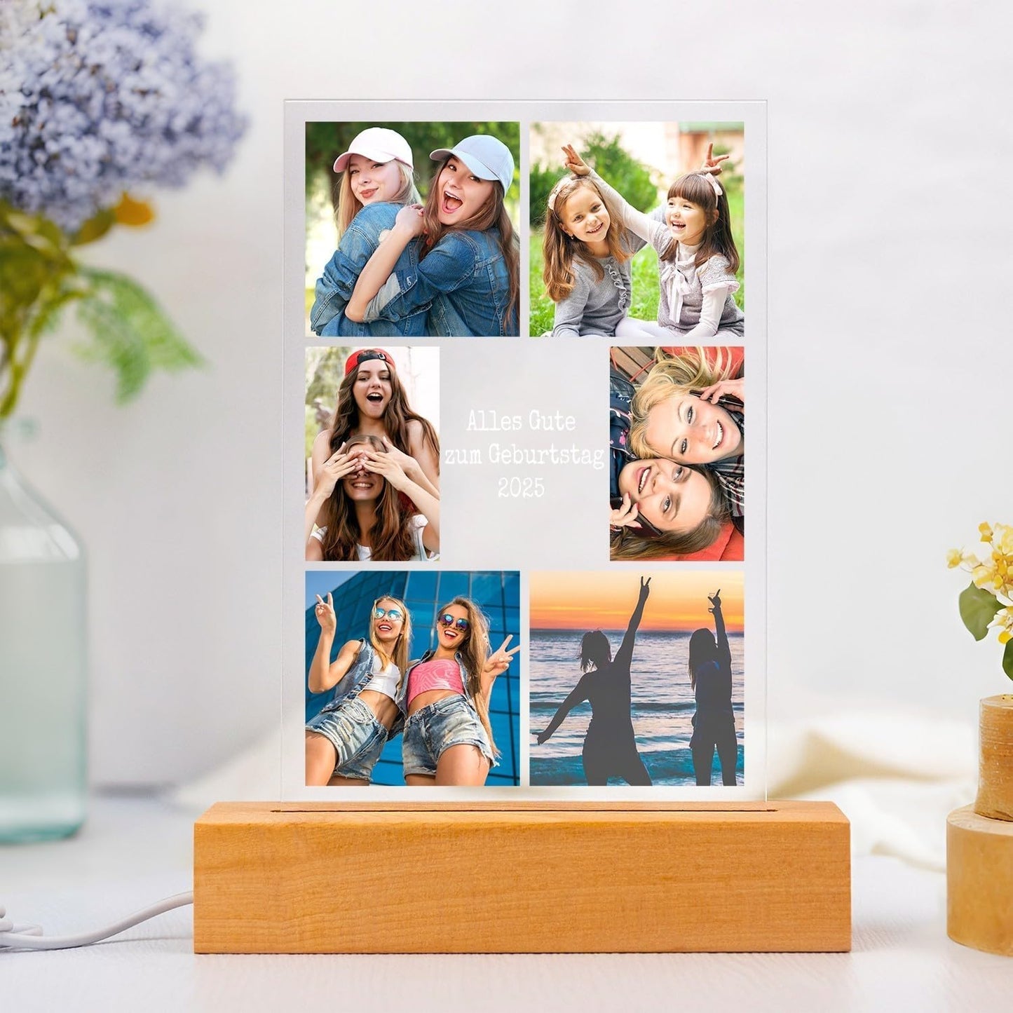 Personalisierte Geschenke für Freundin, Personalisierte Bilderrahmen mit Foto, Personalisierter Bilderrahmen mit Bild