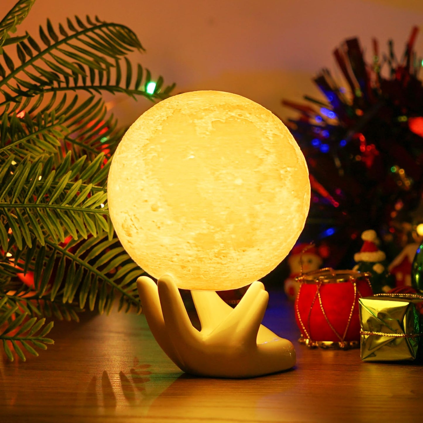 Balkwan Moon Lamp 3D Print - Dimmable USB Charging Touch Lamp for Children and Lovers - Romantic Gift for Birthday and Bedroom (3.5 Inch)