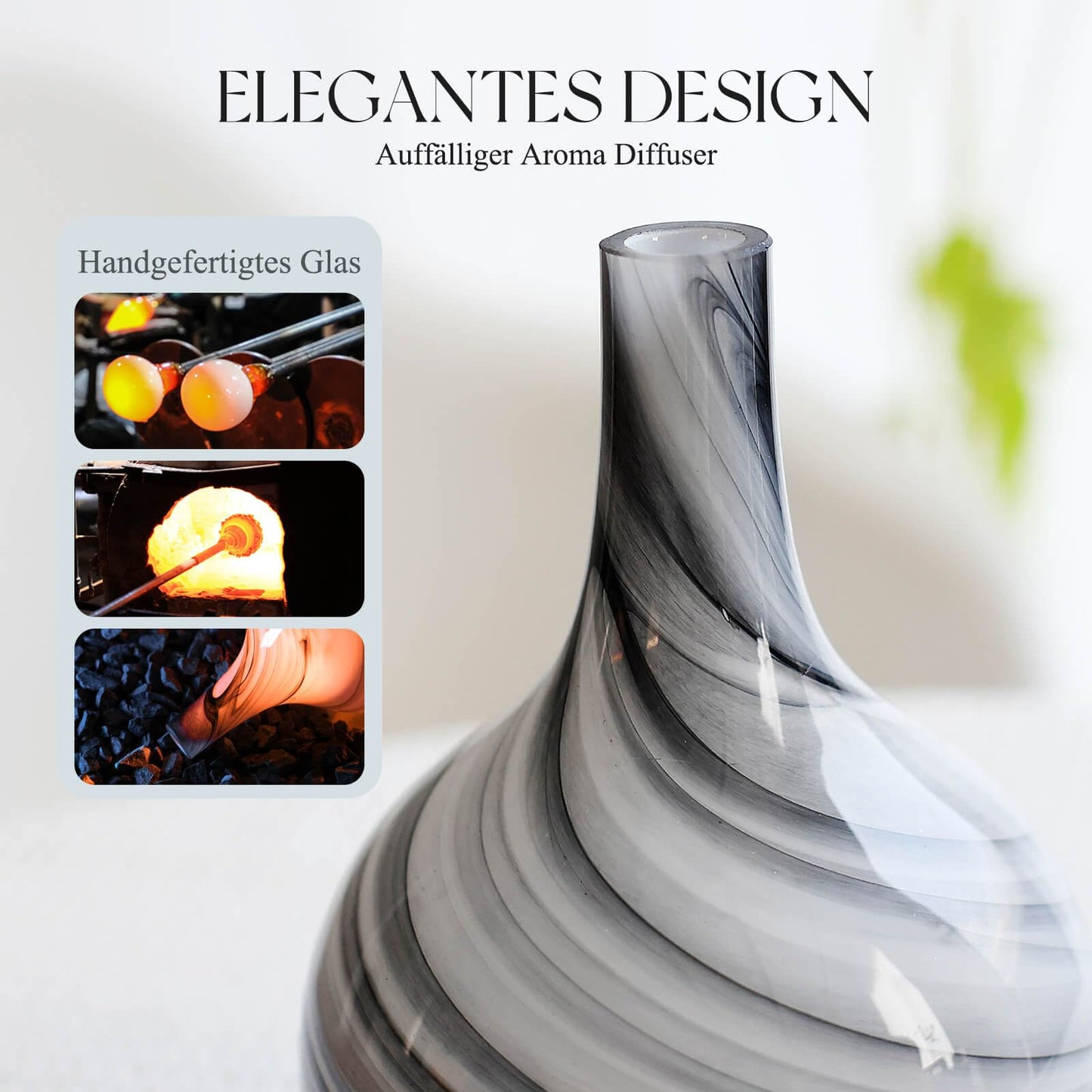 Aroma Diffuser Luftbefeuchter,150ml Luftbefeuchter Ultraschall Leise 7 farbwechselnde LEDs,Diffuser für Ätherische Öle Raumbefeuchter