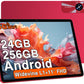 Tablet 11 Zoll Android mit, 24GB RAM 256GB ROM TF 1TB, Octa-Core, GMS, 5G WiFi 6, Bluetooth 5.0