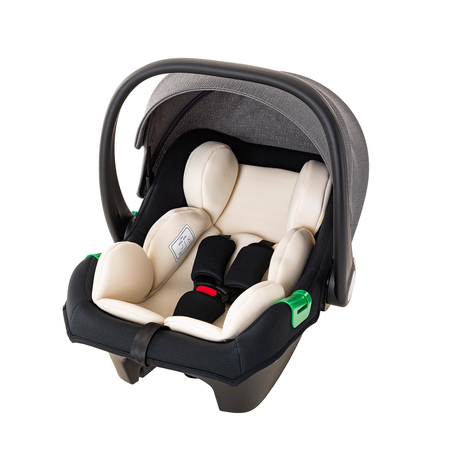 Shineey 3-in-1 Pushchair, Buggy, Foldable Pushchair Set, Combination Pushchair 3-in-1 with Large Comfortable Baby Carrycot Frame, Aluminium Alloy