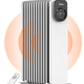 2300W 11 Rippen tragbarer Elektroheizer mit Drehknopfregelung und einstellbarem Thermostat, 3 Heizstufen, Kipp- und Überhitzungsschutz, ultra-leise im Büro & Zuhause