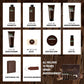 BODY & EARTH Men's Care Gift Set Sandalwood, 10-Piece Care Set with Beard Oil