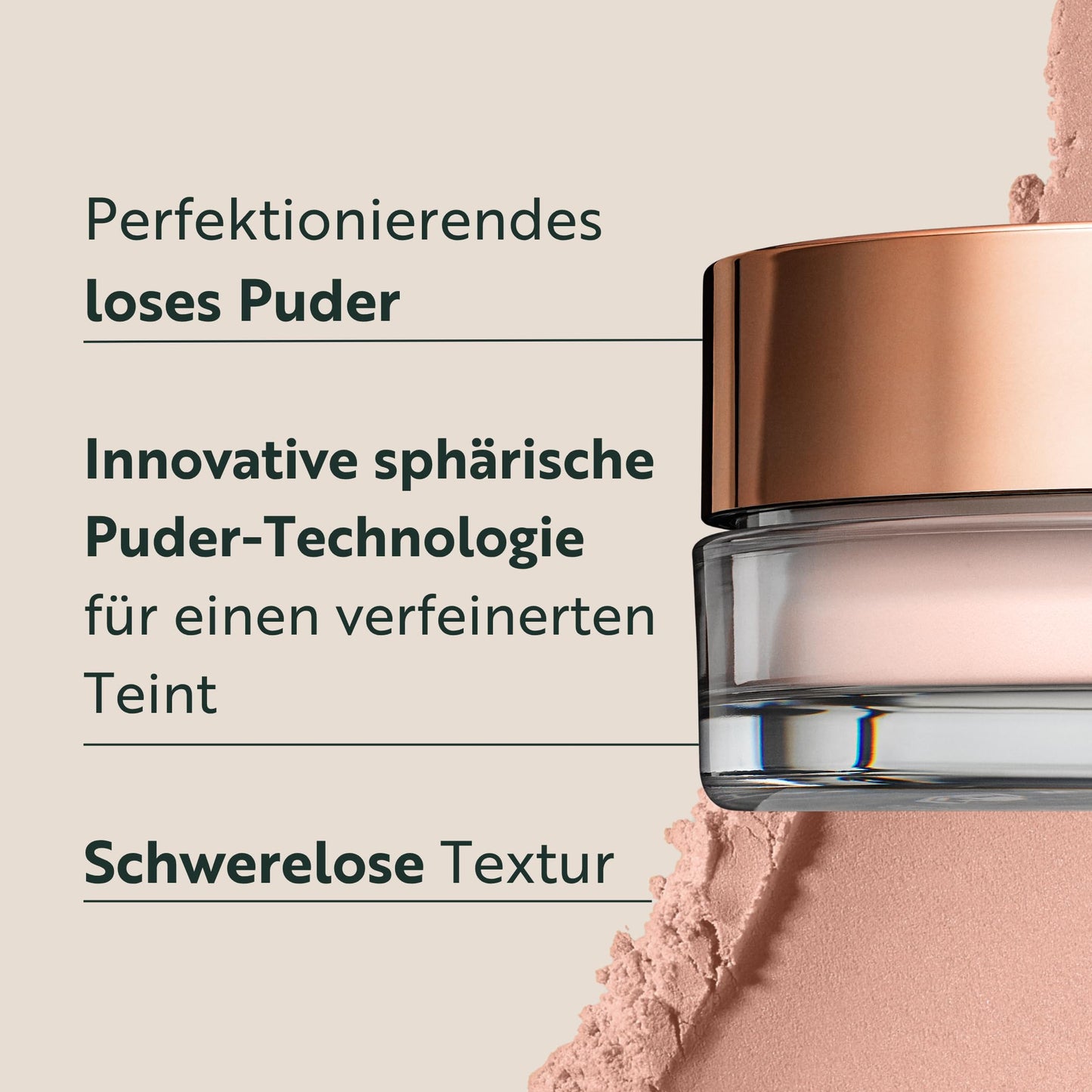 Magic Finish Setting Powder Final Touch Bare Skin (15g) - Perfektionierendes Loses Puder Für Perfektes Make Up, Mit Hyaluron