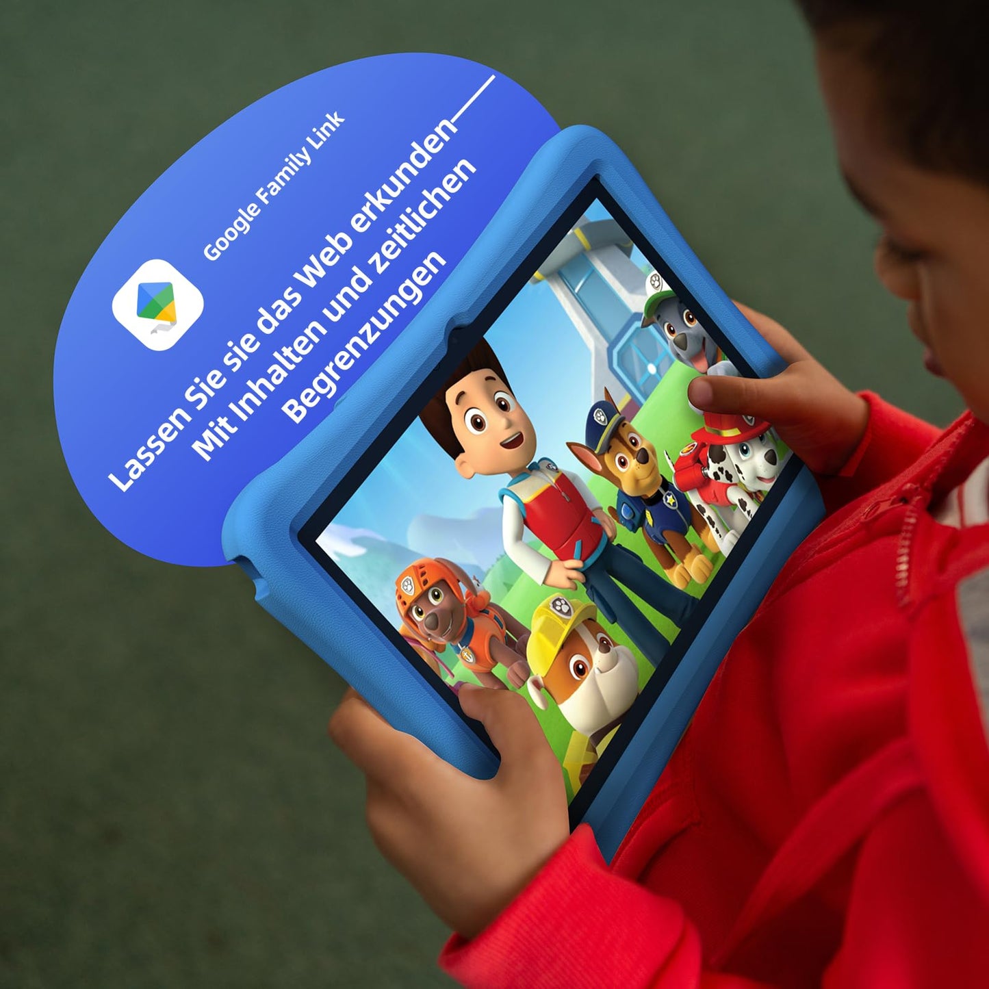 Kinder Children's Tablet 10 Inch with Android 14 Octa Core, 4GB RAM + 64GB ROM (1TB TF) with Child Lock App, 6000mAh, Wi-Fi