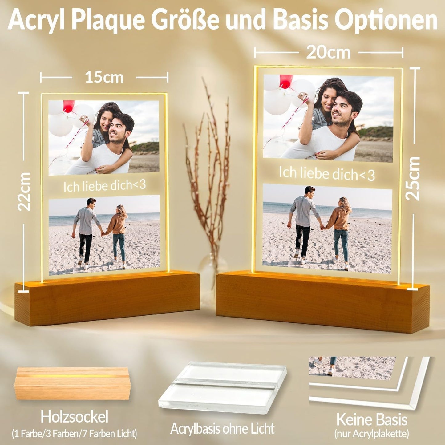 Personalisierte Geschenke für Freundin, Personalisierte Bilderrahmen mit Foto, Personalisierter Bilderrahmen mit Bild