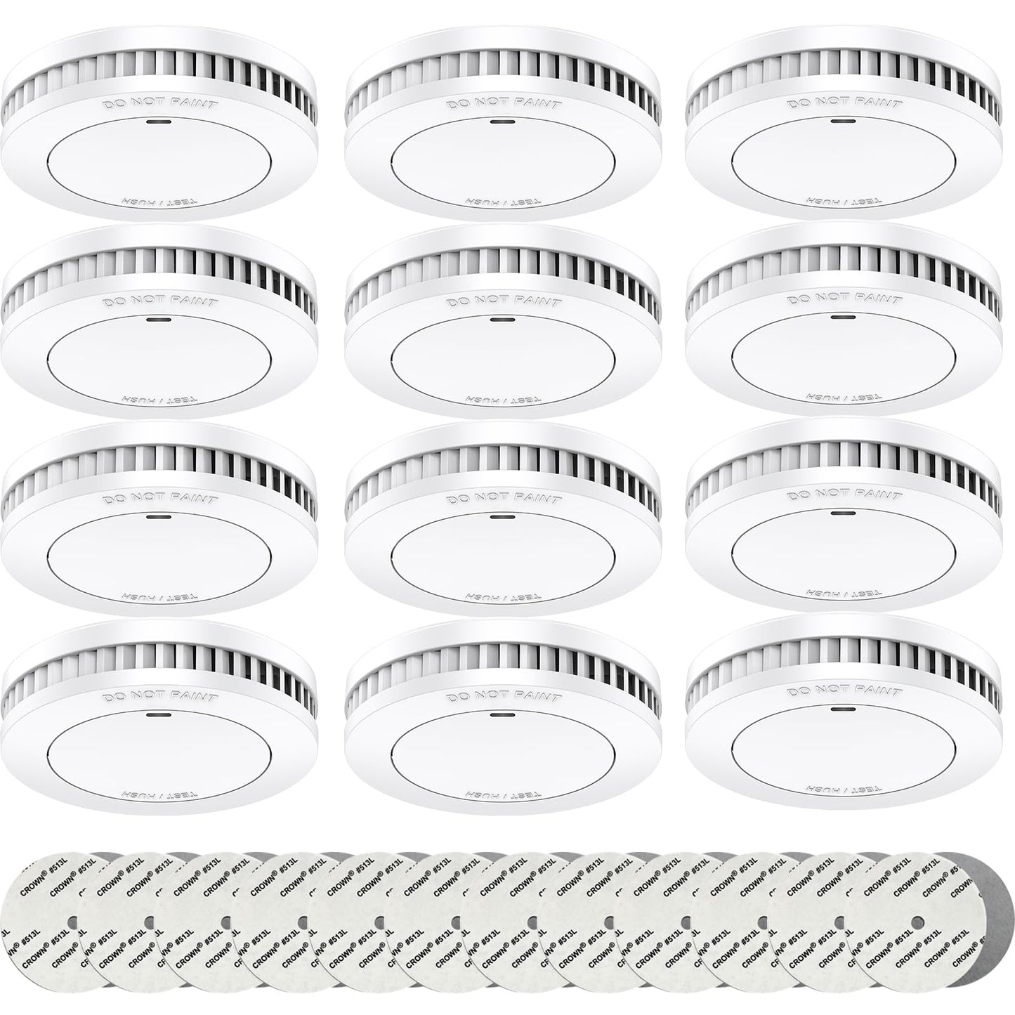 6er Rauchmelder Set 10 Jahre Batterie, Feuermelder, Brandmelder 10 Jahre Batterie