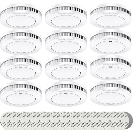 6er Rauchmelder Set 10 Jahre Batterie, Feuermelder, Brandmelder 10 Jahre Batterie