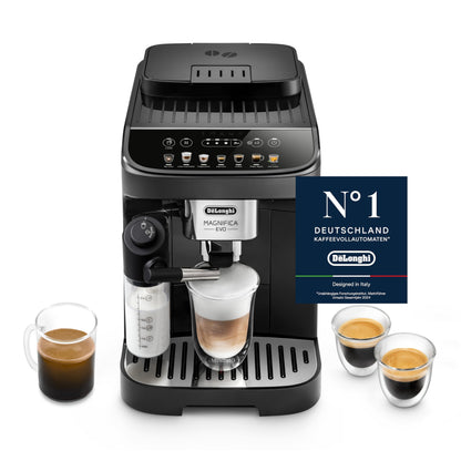 De'Longhi Fully Automatic Coffee Machine with LatteCrema Milk System, 7 Direct Selection Buttons for Cappuccino, Espresso