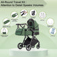3-in-1 Pram Set with Seat, Baby Bed is Foldable, Adjustable Reclining Position,up to 15 kg, 0-3 Years