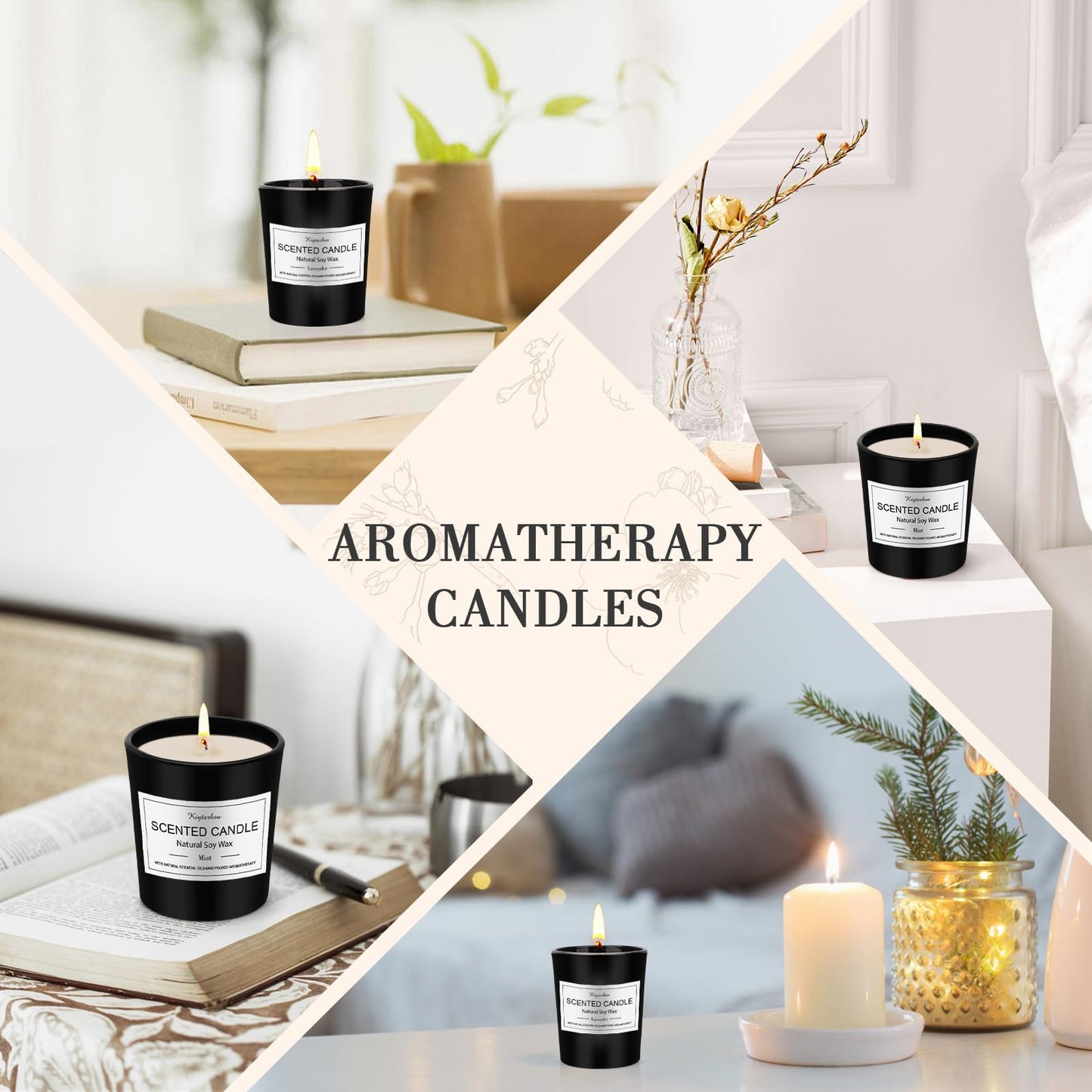 Candle Duftkerzen im Glas | Duftkerze Geschenkset aus 12 Düft Kerze mit 180 Stunden Langer Brenndauer & Sojawachs Duftkerze Set