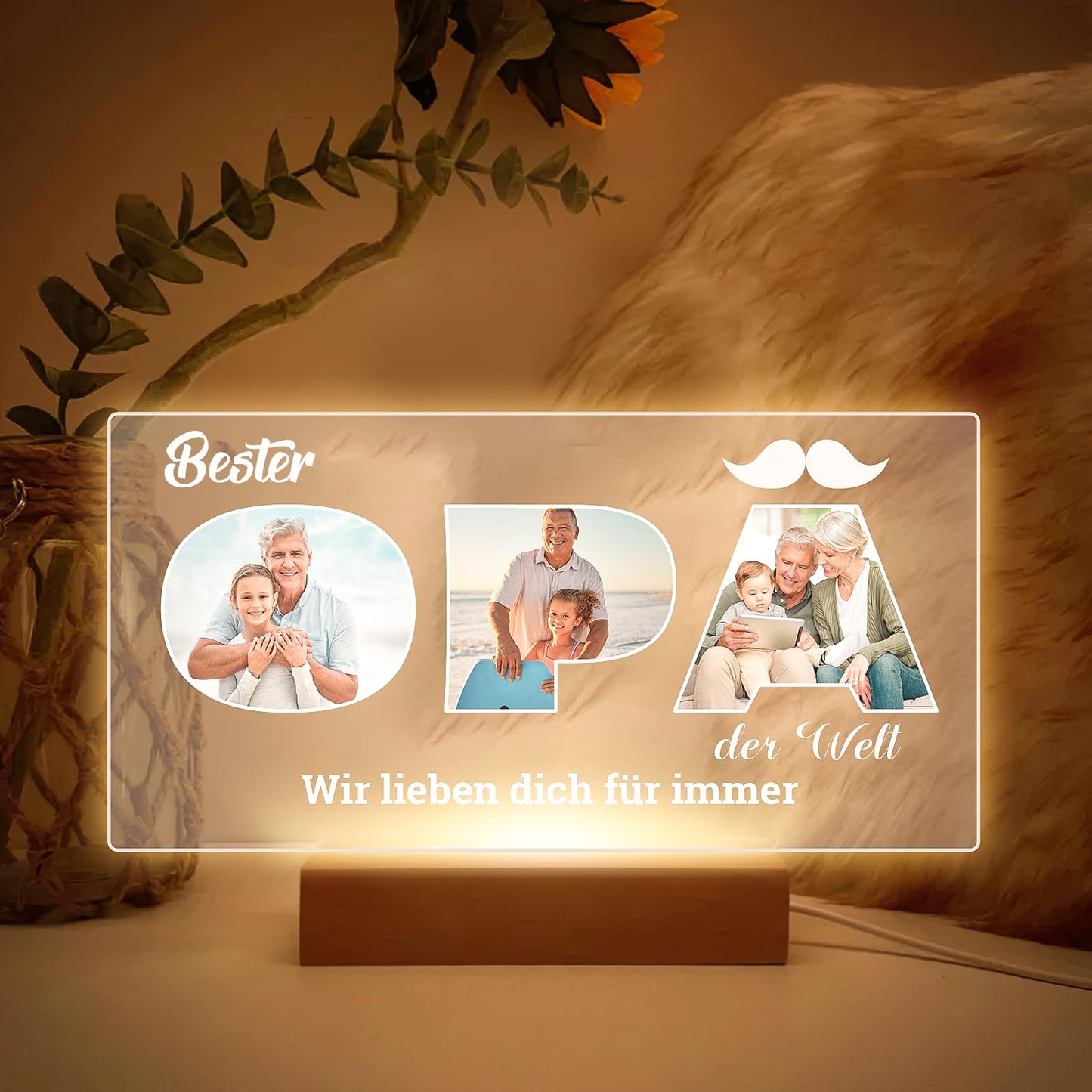 Personalised Christmas Gifts for Women & Men, Personalised Picture Frame with Photo, Photo Gifts Personalised for Him Her, Personalised Gifts