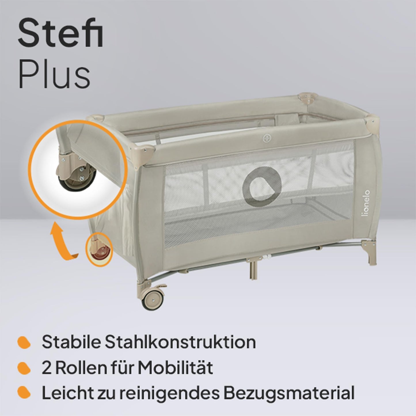 Reisebett bis 15 kg Babybett Kinderreisebett mit Matratze Seitlicher Eingang mit Reißverschluss