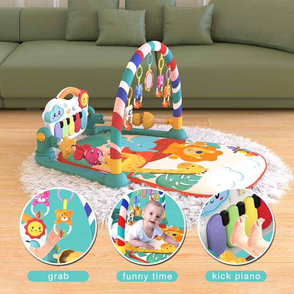 Eners Baby Spielbogen Baby Spieldecke mit Musik & Lichtern