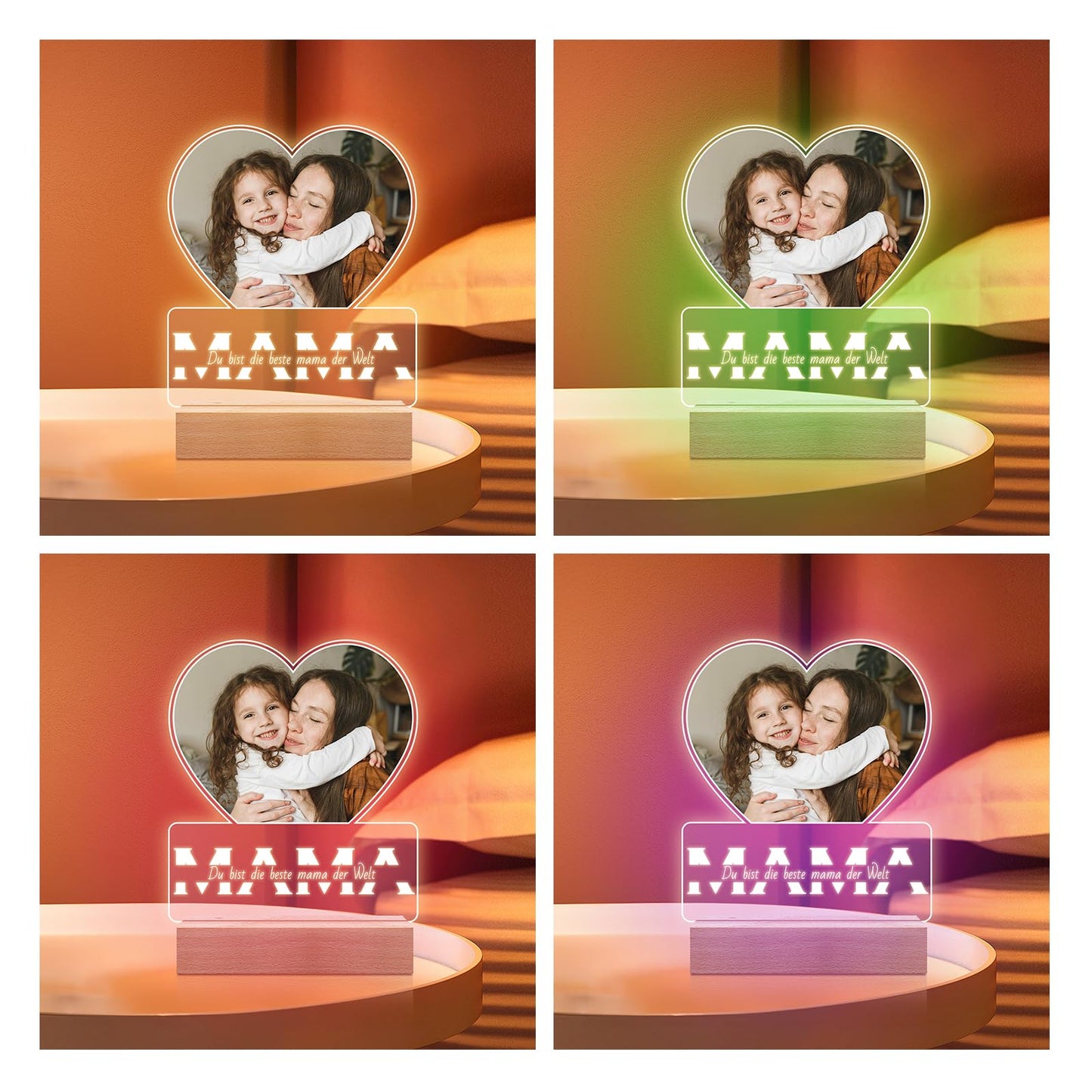 Personalised Christmas Gifts for Women & Men, Personalised Picture Frame with Photo, Photo Gifts Personalised for Him Her, Personalised Gifts