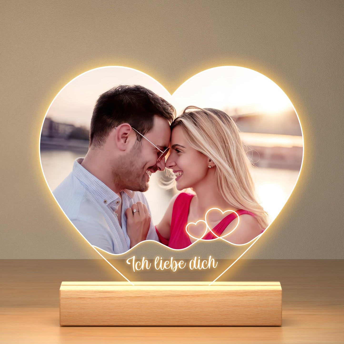 Personalised Christmas Gifts for Women & Men, Personalised Picture Frame with Photo, Photo Gifts Personalised for Him Her, Personalised Gifts
