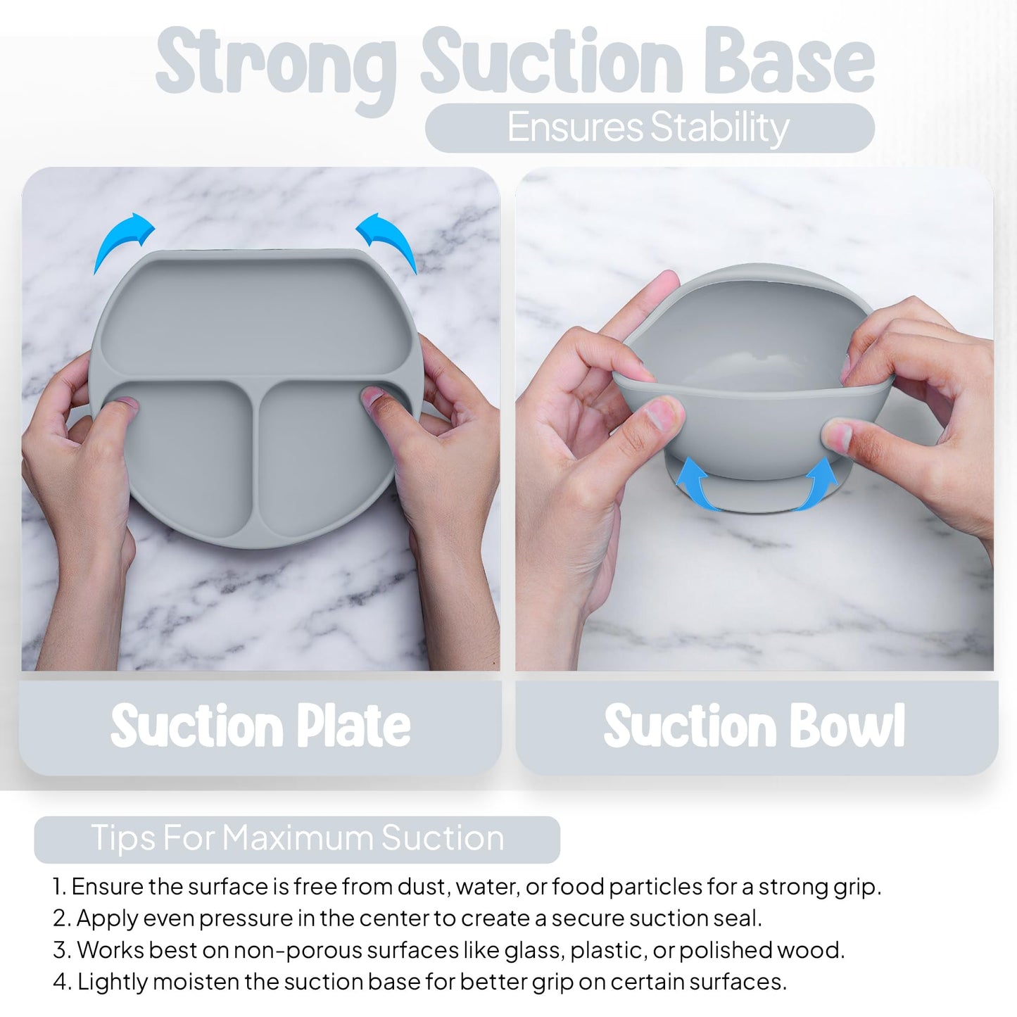 Baby Geschirr Set 11 Pieces Baby LED Weaning Accessories for Toddlers, Baby Feeding Set