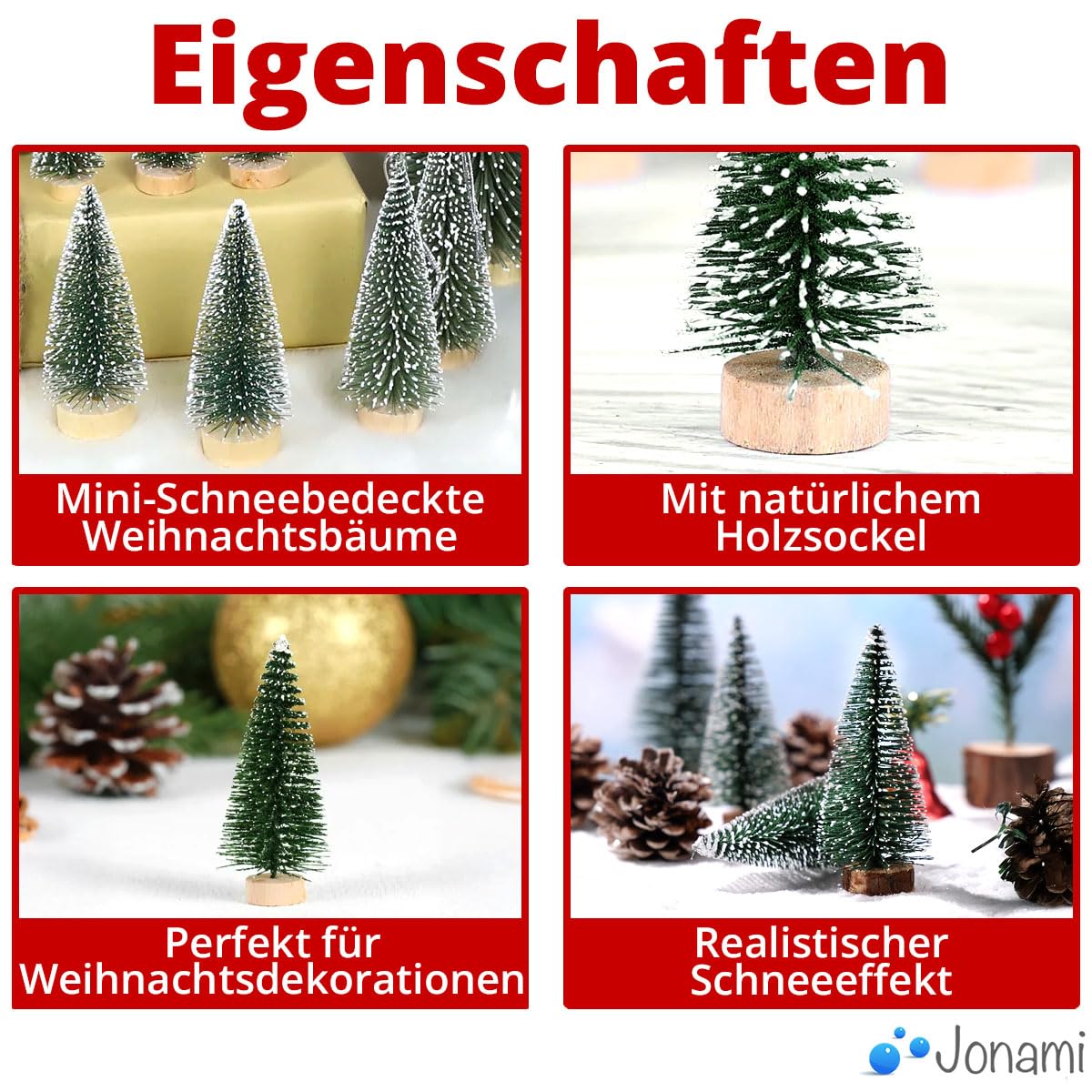 Small Christmas Tree Decoration for Table Decoration, DIY, Shop Window Figures 10/16/22 cm