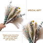 Dried Pampas Grass 60 Pieces Natural Dried Flowers Decoration, Bouquet Reed Flower Decoration for Living Room Bedroom